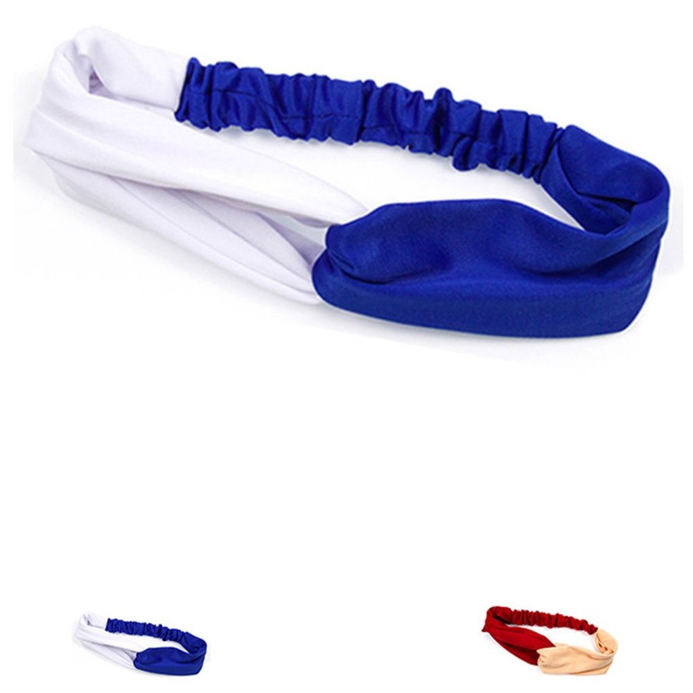 Solid Two Tone Color Headband - Picture 2 of 2